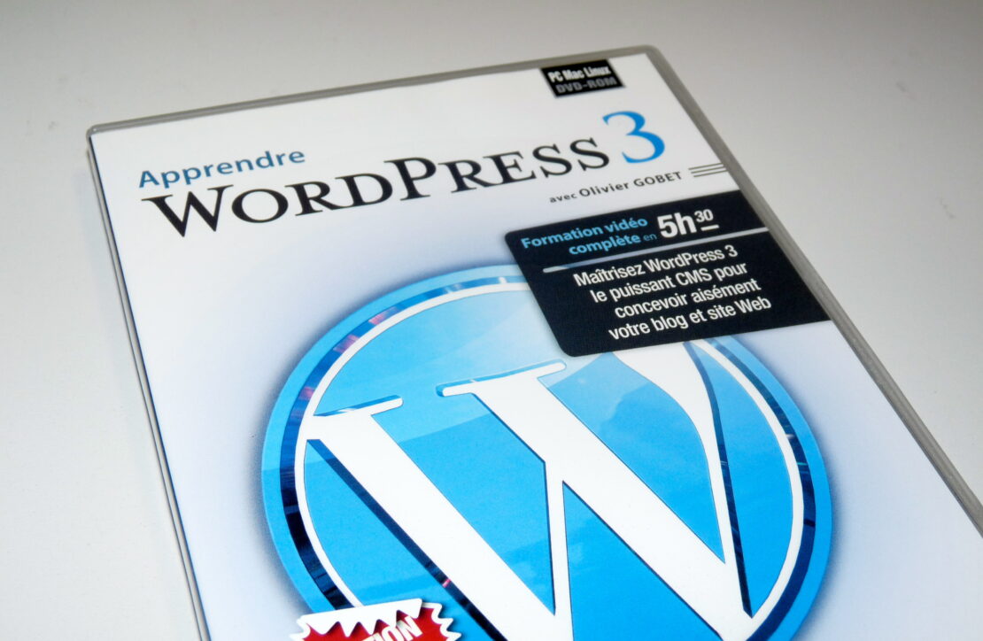 Apprendre WordPress 3 en DVD chez Elephorm par Olivier Gobet